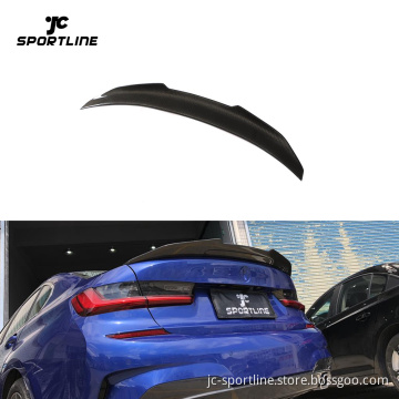 Carbon Fiber Rear Trunk Spoiler Compatible with BMW 3 Series G20 G28 G80 and 320i 330i (4-Door) 2019-2022